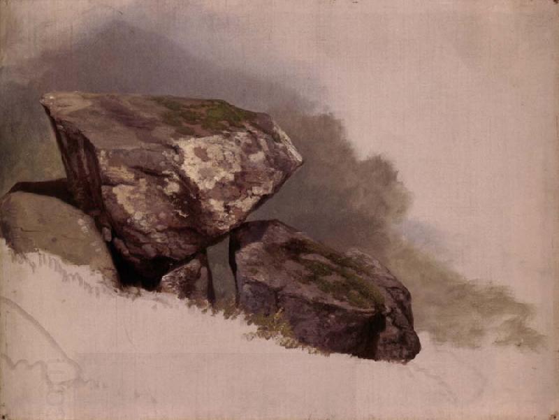 Asher Brown Durand Study of a Rock China oil painting art